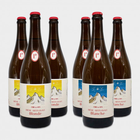 Pack 6 bières artisanales 75cl de L'Étoile des Alpes